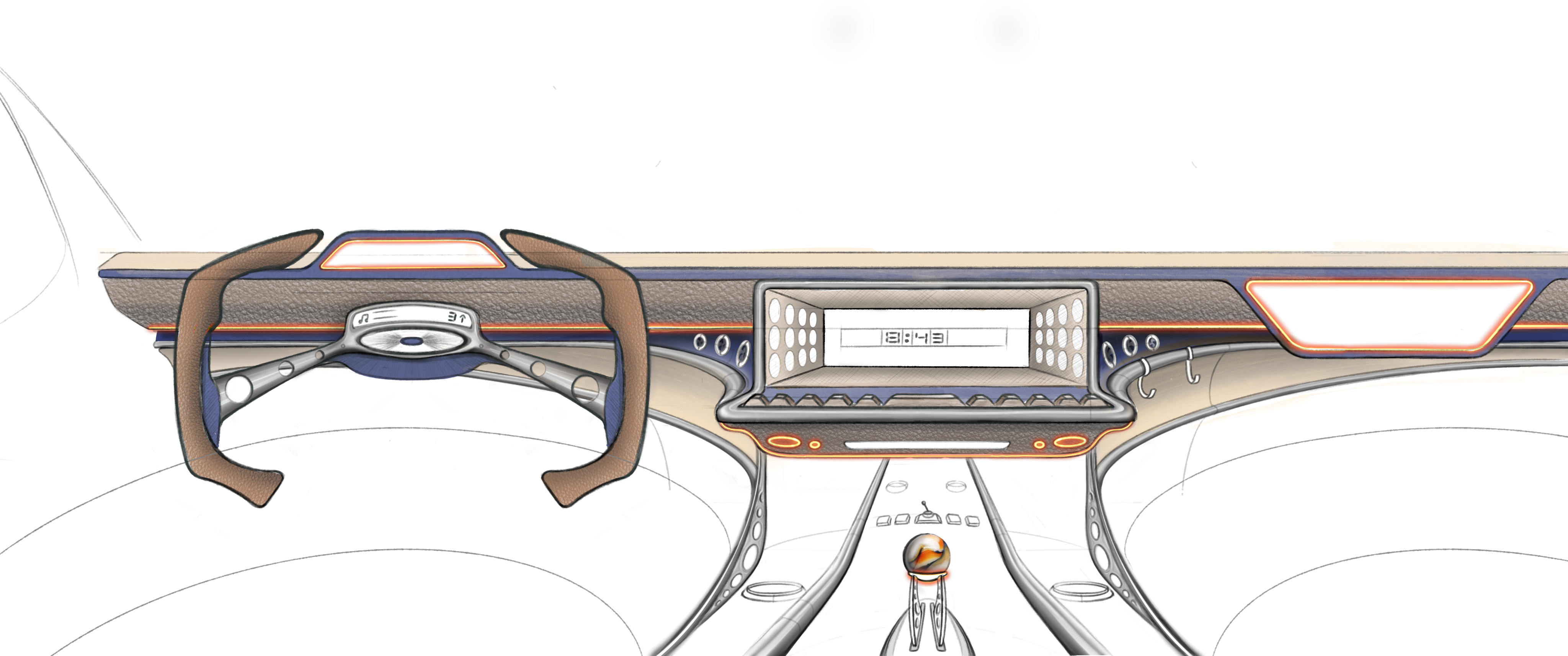 Interior colour sketch